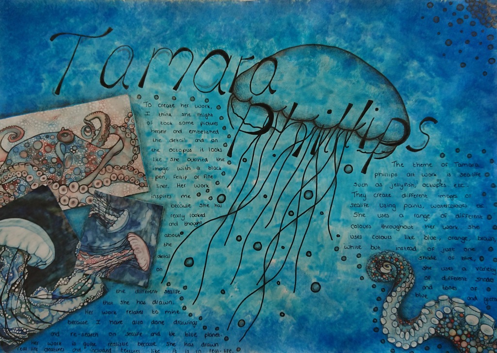 artist research page ideas - Tamara Phillips